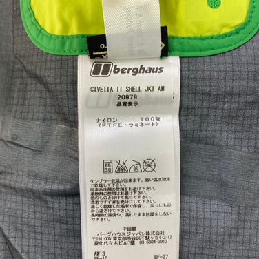 【Men's S グリーン系】 Berghaus ( バーグハウス ) チベッタ 2 シェルジャケット Civetta II Shell Jacket ナイロン ウェア トップス アウター ジャケット ハードシェル GORE-TEX Proshell( ゴアテックス