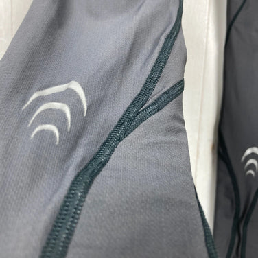 男士黑色C3Fit支撑长款紧身裤，尼龙材质，z00054291