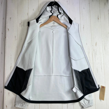 【Men's M ホワイト系】 Descente ( デサント ) フルジップ ソフトシェルジャケット ポリエステル ウェア トップス アウター ジャケット ソフトシェル z00055769  ソフトシェル アウター ジャケット トップス ウェア - 0