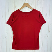 【Women's S レッド系】 Montbell ( モンベル ) ウィック ティー 白い山男 ポリエステル ウェア トップス インナー シャツ ショートスリーブTシャツ クルーネック 化繊 z00060546  化繊 ショートスリーブTシャツ クルーネック インナ