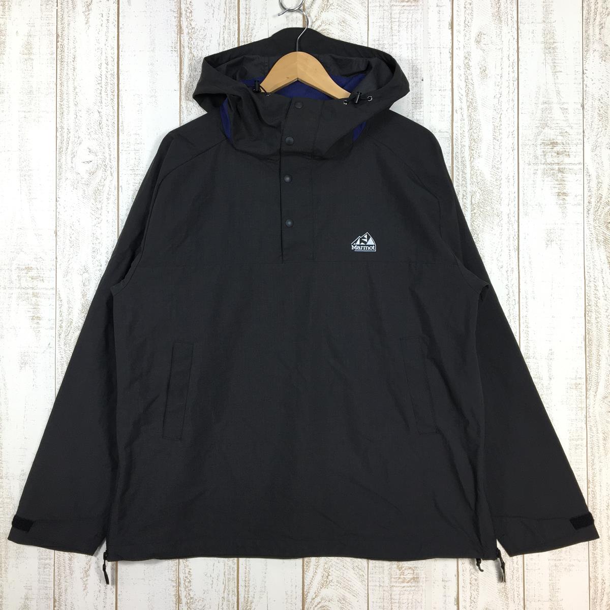 [男女皆宜 XL 黑色] Marmot Archive Anorak 派克大衣 Windshell 连帽套头夹克 Pertex 无限防水 TSSMO402 亚洲制服