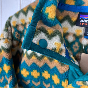 【Men's S ベージュ系】 2015 Patagonia ( パタゴニア ) シンチラ スナップT プルオーバー Synchilla Snap-T Pullover CIAG / Cliff Arbor Green 希少カラー 入手困難 ポリエステル ウェア ト