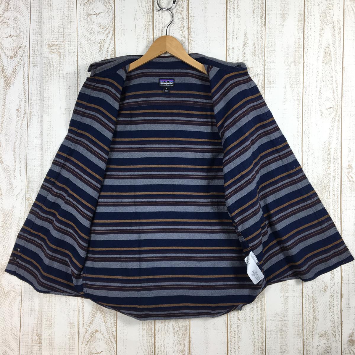 【Men's S ネイビー系】 Patagonia ( パタゴニア ) ロングスリーブ ライトウェイト フィヨルド フランネル シャツ Long Sleeve Lightweight Fjord Flannel Shirt 54020 International M