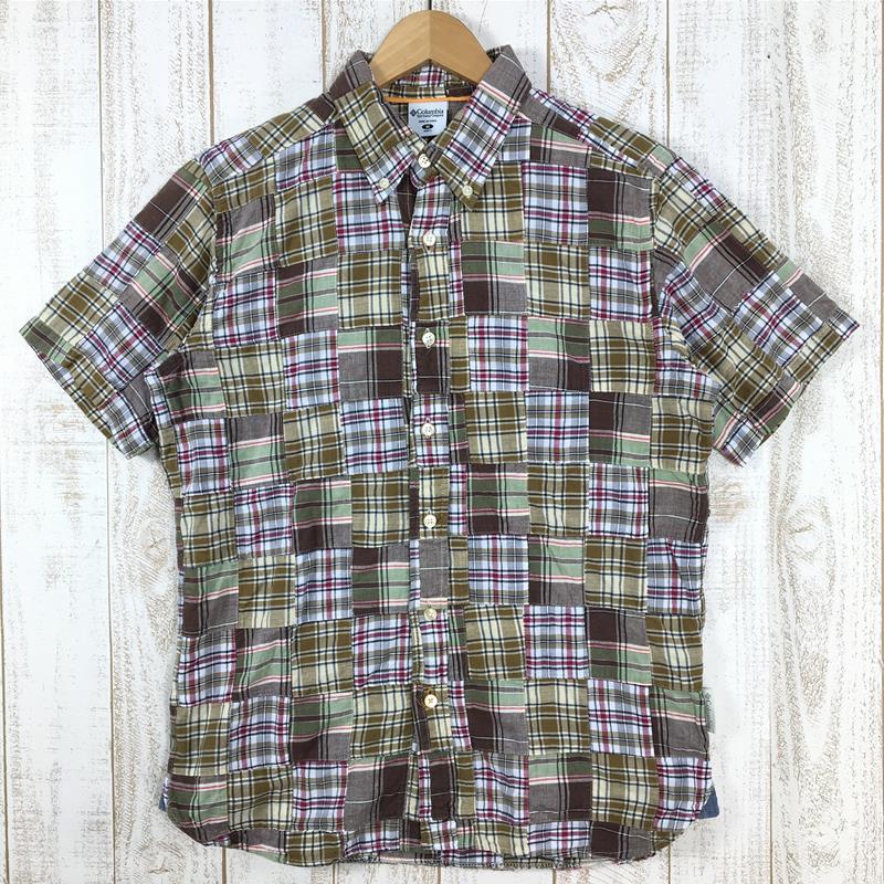 【Men's M ブラウン系】 Columbia ( コロンビア ) オッターロック ショートスリーブ シャツ Otter Rock S/S Shirt パッチワーク PM7636 Men's  コットン ショートスリーブシャツ インナー シャツ トップス ウェア