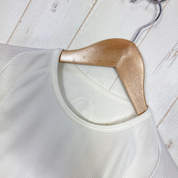【Women's M アイボリー系】 Cw-X ( シーダブリューエックス ) 柔流トップ メッシュ JYURYU TOP Mesh IV / Ivory 肩甲骨サポート 吸汗速乾 UVカット 抗菌防臭 ポリエステル ウェア トップス インナー シャツ ロングスリーブTシ
