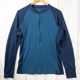 【Men's L ネイビー系】 Teton Bros ( ティートンブロス ) アクシオ ハイブリッド ティーネック ウール ウェア トップス アウター ジャケット フリース z00050235 ウール ロングスリーブシャツ インナー シャツ トップス ウェア - 【公式】2ndGEAR（セカンドギア）Webショップ【登山用品・アウトドア用品専門 買取販売店】