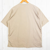 Men's Medium Beige Jackwolfskin JP UR ACTIVELIGHT T V2 Polyester Short Sleeve Shirt