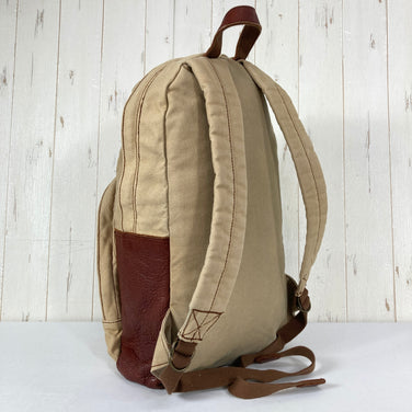 【Unisex OneSize ベージュ系】 2000s Kiva Designs ( キバデザイン ) コットンキャンバス × バイソンレザー デイパック Cotton Canvas Bison Leather Daypack 生産終了モデル 入手困難 バッグ ストレージ バッ