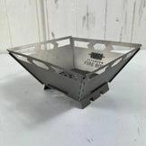 【OneSize シルバー系】 Vargo ( ヴァーゴ ) チタニウムファイヤーボックス（網なし） Titanium Fire Box (No Grill) T-319 z00056887  焚き火台 キャンピングギア