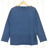 【Unisex M ブルー系】 セントジェームス ウェッソン バスクシャツ Unisex ブルー×グリーン 化繊 ロングスリーブTシャツ クルーネック インナー シャツ トップス ウェア - 【公式】2ndGEAR（セカンドギア）Webショップ【登山用品・アウトドア用品専門 買取販売店】