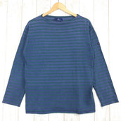 【Unisex M ブルー系】 セントジェームス ウェッソン バスクシャツ Unisex ブルー×グリーン 化繊 ロングスリーブTシャツ クルーネック インナー シャツ トップス ウェア - 【公式】2ndGEAR（セカンドギア）Webショップ【登山用品・アウトドア用品専門 買取販売店】