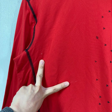 【Men's S Red】 Mammut Summit Long Sleeve Nylon Wear Tops Inner Shirt Long Sleeve T-Shirt Crew Neck Synthetic z00057535 Synthetic Long Sleeve T-Shirt