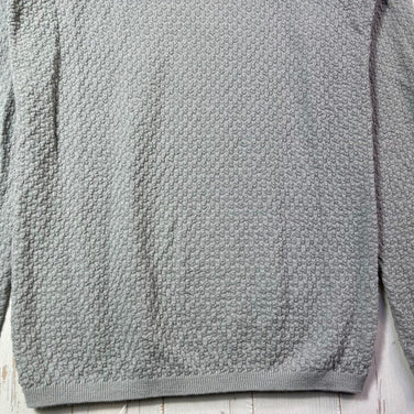 Bring Wonderwear 无缝连帽衫，浅灰色，男女通用，中号，灰色。浅灰色羊毛连帽衫/内搭衬衫。z00054409。