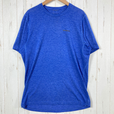 【Men's M ブルー系】 Patagonia ( パタゴニア ) キャプリーン ショートスリーブ ティー Capilene Short Sleeve Tee ウェア トップス インナー シャツ ショートスリーブTシャツ クルーネック 化繊 z00054261