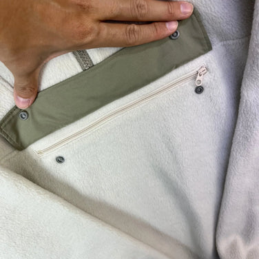 Columbia Tree Swallow Half Zip Fleece, Women's Large, Ivory. Polyester fleece top, outerwear, jacket, z00053560.