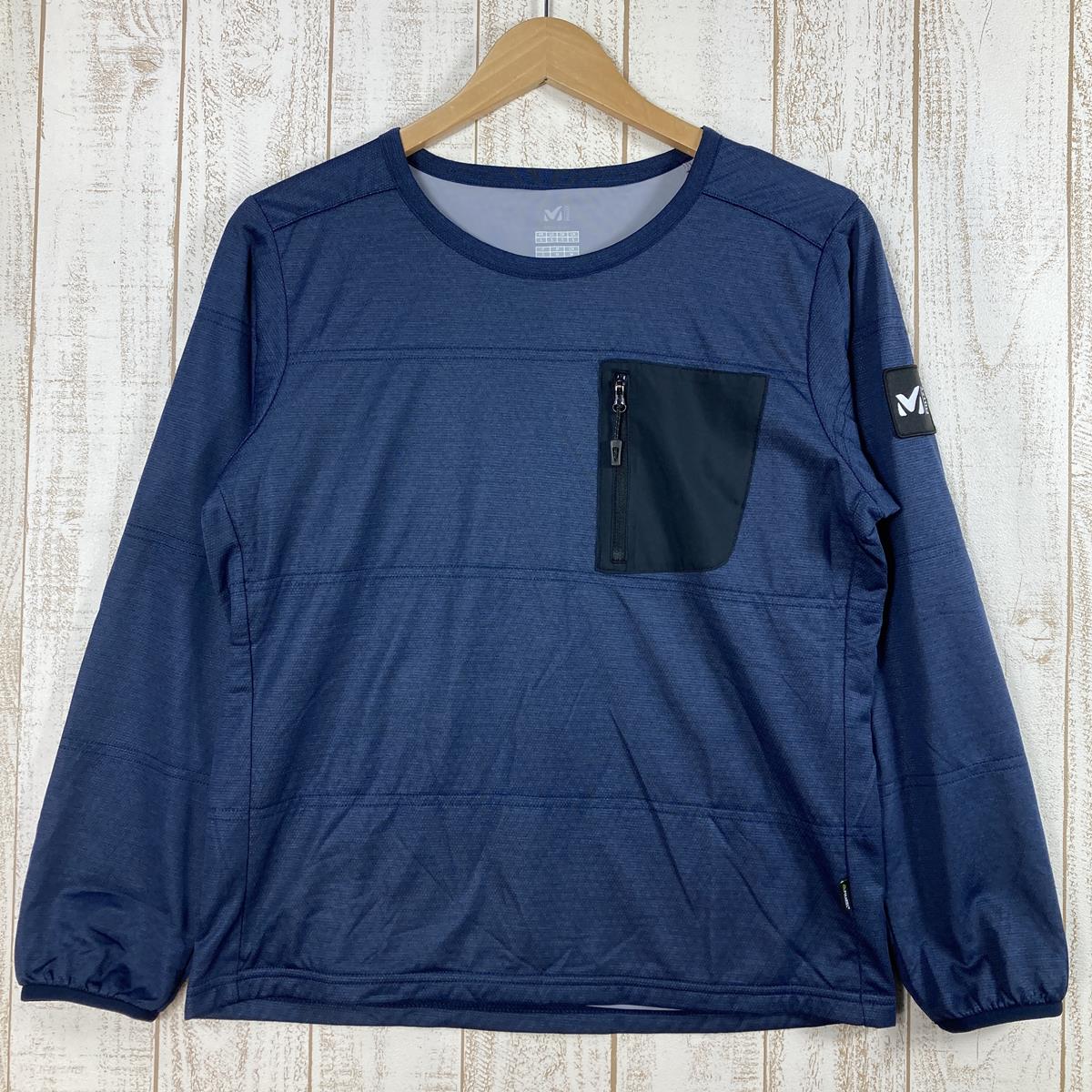 【Women's S ネイビー系】 Millet ( ミレー ) アルファ ライト スウェット Ii クルー Alpha Light Sweat Ii Crew サーマル インサレ－ション ストレッチ ポーラテック アルファ MIV01913 Women's 6357