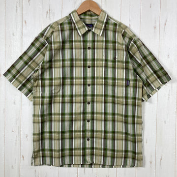 【Men's S グリーン系】 2010 Patagonia ( パタゴニア ) パッカーウェア シャツ Puckerwear Shirt CSF 生産終了モデル 入手困難 ウェア トップス インナー シャツ ショートスリーブシャツ 化繊 z00053390 CSF