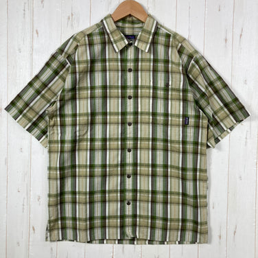 【Men's S グリーン系】 2010 Patagonia ( パタゴニア ) パッカーウェア シャツ Puckerwear Shirt CSF 生産終了モデル 入手困難 ウェア トップス インナー シャツ ショートスリーブシャツ 化繊 z00053390 CSF