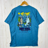 【Men's L ブルー系】 Mountain Hardwear ( マウンテンハードウェア ) ハッピー トレイルズ ショートスリーブ Happy Trails Short Sleeve OM6911 442 z00056041 442 化繊 ショートスリーブT