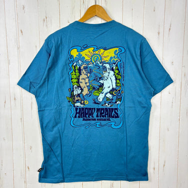 【Men's L ブルー系】 Mountain Hardwear ( マウンテンハードウェア ) ハッピー トレイルズ ショートスリーブ Happy Trails Short Sleeve OM6911 442 z00056041 442 化繊 ショートスリーブT
