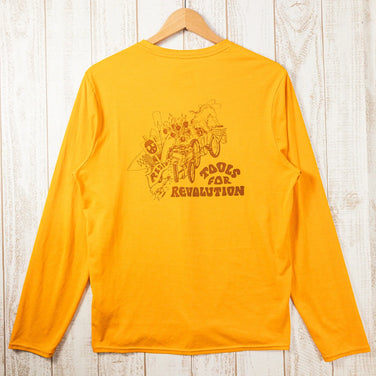 【Men's S オレンジ系】 2020 Patagonia ( パタゴニア ) ロングスリーブ キャプリーン クール デイリー グラフィック シャツ TRMX ポリエステル ウェア トップス インナー シャツ ロングスリーブTシャツ クルーネック 化繊 z0005 - 【公式】2ndGEAR（セカンドギア）Webショップ【登山用品・アウトドア用品専門 買取販売店】