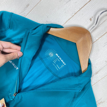【Women's XS ブルー系】 Mammut ( マムート ) トレイル ハーフジップ ロングスリーブティー Trail Half Zip Long Sleeve Tee ウェア トップス インナー シャツ ロングスリーブシャツ 化繊 z00059344  化繊 ロ