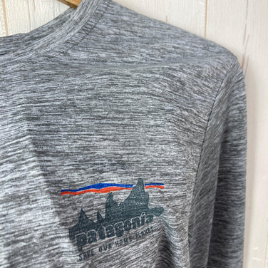 [Men's XS Gray] 2023 Patagonia Long-Sleeved Capilene Cool Daily Graphic Shirt SKFE Polyester