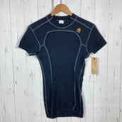 Aclima 男士羊毛网眼T恤，XS码，黑色。美利奴羊毛短袖圆领T恤。产品编号：z00053827。