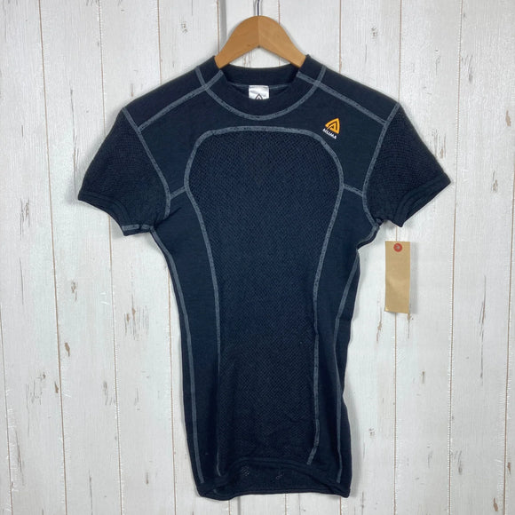【Men's XS ブラック系】 Aclima ( アクリマ ) ウールネット ティーシャツ Wool Net T Short メリノウール ウェア トップス インナー シャツ ショートスリーブTシャツ クルーネック ウール z00053827  ウール ショートスリ