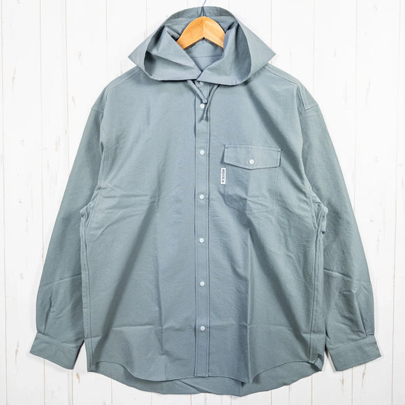 【Men's L グリーン系】 Ridge Mountain Gear ( リッジマウンテンギア ) フーデッド ロングスリーブ シャツ Hooded Long Sleeve Shirt Sage Green ポリエステル ウェア トップス インナー シャツ フーデ - 【公式】2ndGEAR（セカンドギア）Webショップ【登山用品・アウトドア用品専門 買取販売店】