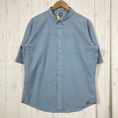 【Unisex M ブルー系】 Nruc ( ヌルク ) ギャスパー エア シャツ GASPER Air SHIRT Light Blue TORAY Dot Air / 2WAYストレッチ / 速乾 ポリエステル ウェア トップス インナー シャツ ショートスリー