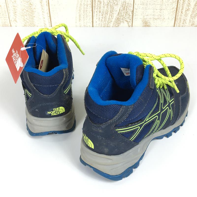 【Kid's 21.0cm ブルー系】 The North Face ( ザ・ノースフェイス ) キッズ ヘッジホッグ ハイカー ミッド ウォータープルーフ Hedgehog Hiker Mid Wp トレッキングシューズ ボーイズ ガールズ NFJ01570 Kid's