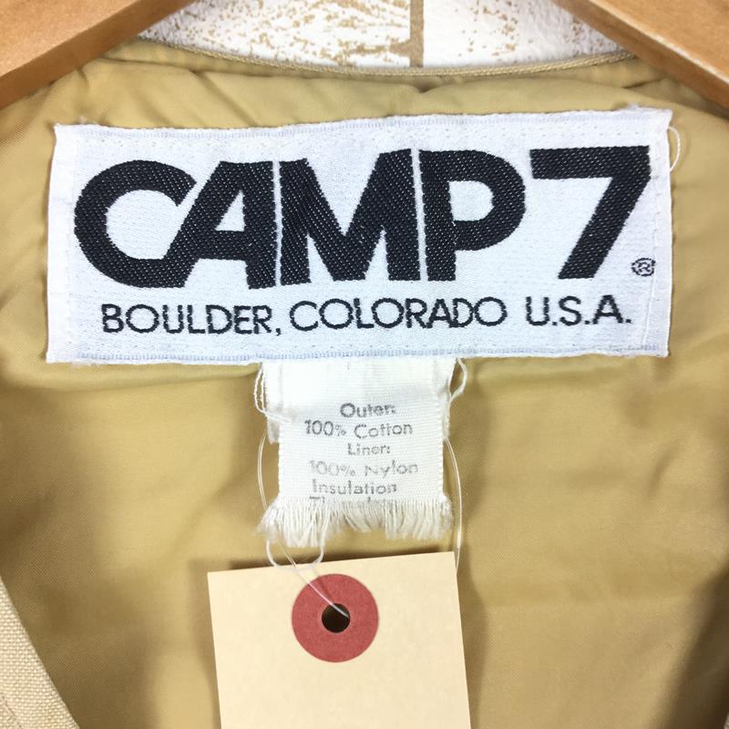 【男款S米色】Camp7 70S复古隔热帆布背心男士棉质背心上衣