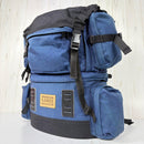 【Unisex OneSize ネイビー系】 Lamda（ラムダ） フラップ付カメラザック 4型 Camera Backpack Type 4 2気室 中折れタイプ ナイロン バッグ ストレージ バックパック 容量【30L～54L】 z00060623  容量【30L～54L】-1