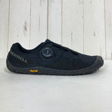 【Men's 26.5cm ブラック系】 Merrell ( メレル ) ベイパー グローブ 6 ボア Vapor Glove 6 Boa BOA Fit System / Vibram Ecostep Recycle / ベアフット フットウェア スニーカー ライフスタイル