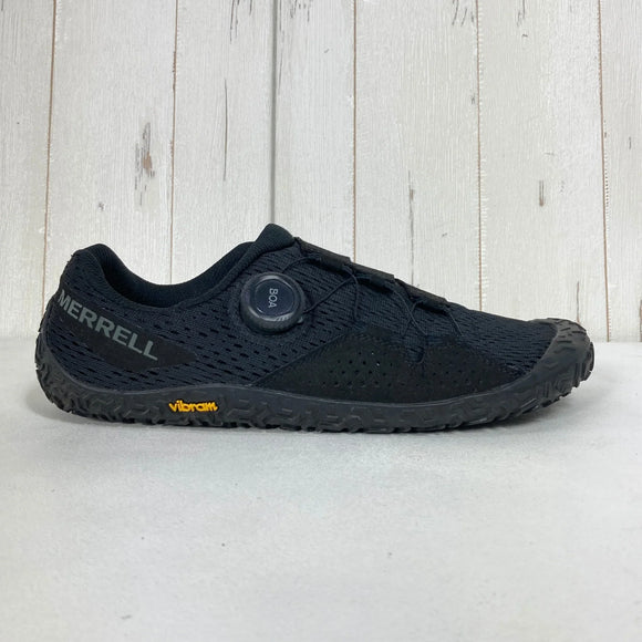 【Men's 26.5cm ブラック系】 Merrell ( メレル ) ベイパー グローブ 6 ボア Vapor Glove 6 Boa BOA Fit System / Vibram Ecostep Recycle / ベアフット フットウェア スニーカー ライフスタイル