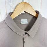 【Men's M グレー系】 Houdini ( フーディニ ) メンズ コスモ シャツ M's Cosmo Shirt 238724 MORNING HAZE z00055926 MORNING HAZE 化繊 ショートスリーブシャツ インナー シャツ トップス