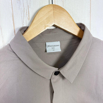 【Men's M グレー系】 Houdini ( フーディニ ) メンズ コスモ シャツ M's Cosmo Shirt 238724 MORNING HAZE z00055926 MORNING HAZE 化繊 ショートスリーブシャツ インナー シャツ トップス - 0