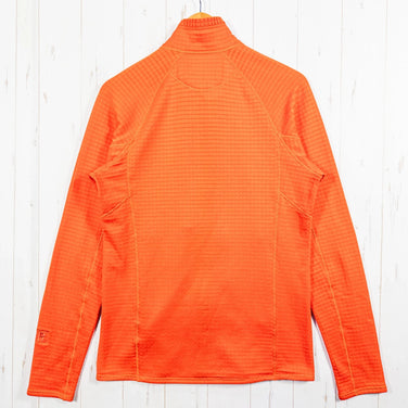 男士小号橙色 2017 Patagonia R1 全拉链夹克，涤纶羊毛外套，带 Polartec Power Dry 功能 (z00053178)