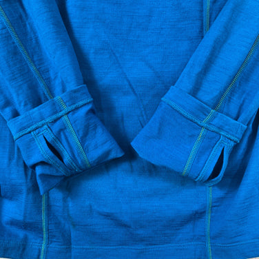 【Men's S ブルー系】 Icebreaker ( アイスブレーカー ) 200 メリノ ボディーフィット ゾーン シャツ 200 Merino Bodyfit Zone Shirt メリノウール ウェア トップス インナー シャツ ロングスリーブシャツ ウー