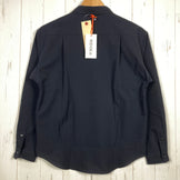 Ridge Mountain Gear 女士小号黑色聚酯纤维基础款长袖衬衫，黑色海军蓝。涤纶。包含上衣和内衣。