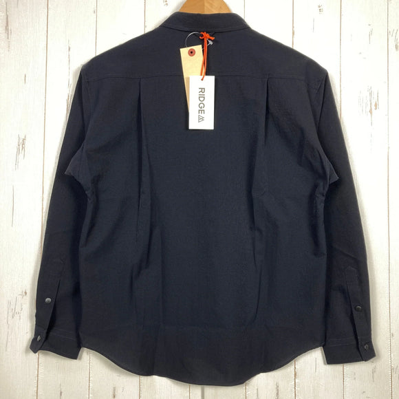 【Women's S ブラック系】 Ridge Mountain Gear ( リッジマウンテンギア ) ポリベーシックロングスリーブシャツ Poly Basic Long Sleeve Shirt Black Navy ポリエステル ウェア トップス インナー シャツ