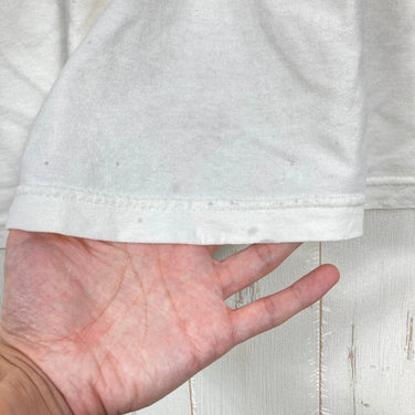 【Men's L ホワイト系】 1998 Patagonia ( パタゴニア ) オーガニックコットン サーフボード ティー 生産終了モデル 入手困難 黒タグ オーガニックコットン ウェア トップス インナー シャツ ショートスリーブTシャツ クルーネック コットン