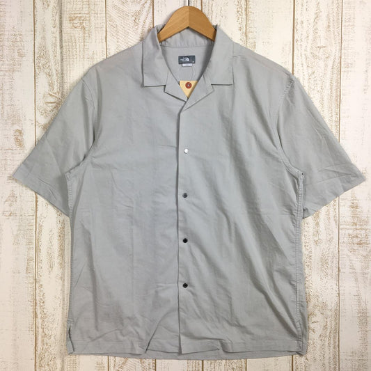 【Men's M アイボリー系】 The North Face ( ザ・ノースフェイス ) ショートスリーブ マラパイ ヒル シャツ S/S Malapai Hill Shirt 速乾 ナイロン NR22060 Asian Men's  化繊 ショートスリーブシャツ