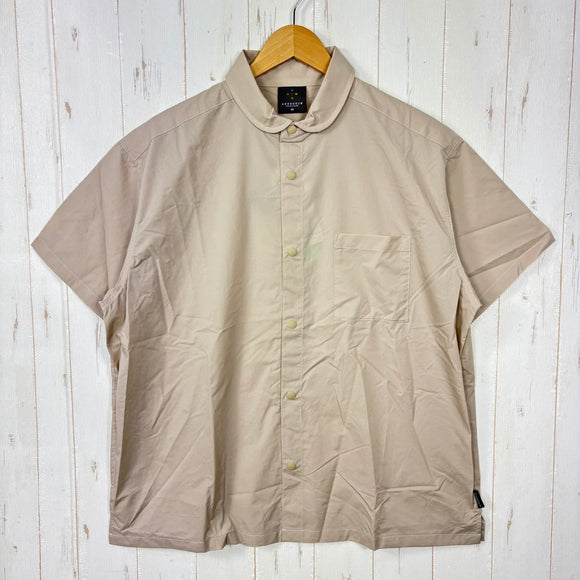【Unisex XS ベージュ系】 Axesquin ( アクシーズクイン ) モディファイド ヘリウム ショートスリーブ シャツ modified Helium S/S Shirts 321063 LIGHT BEIGE z00055918 LIGHT BEIGE 化