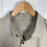 男女通用中灰色 Yamatomichi（山道）超轻薄衬衫，涤纶长袖衬衫，合成纤维，上衣，内衣，z00054406