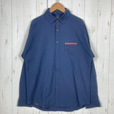 【Unisex M ネイビー系】 Shinogi By Axesquin ( 凌 By アクシーズクイン ) ヒトリシズカ ナイロン ウェア トップス インナー シャツ ロングスリーブシャツ 化繊 z00053969  化繊 ロングスリーブシャツ インナー シャツ ト