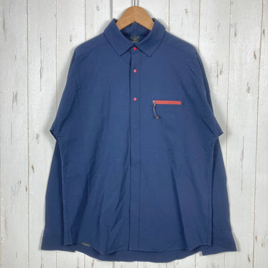 【Unisex M ネイビー系】 Shinogi By Axesquin ( 凌 By アクシーズクイン ) ヒトリシズカ ナイロン ウェア トップス インナー シャツ ロングスリーブシャツ 化繊 z00053969  化繊 ロングスリーブシャツ インナー シャツ ト