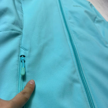 Jackwolfskin Storm Lock Softshell Jacket, Women's Medium, Blue, Polyester, Top, Outerwear, Softshell Jacket, z000547