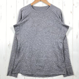 Teton Bros Vapor Long Sleeve Women's Size L (Gray) - Polyester Crew Neck T-Shirt, Synthetic Fabric, Long Sleeve, Shirt, Top, Undershirt, Long Sleeve, Size Z00054055